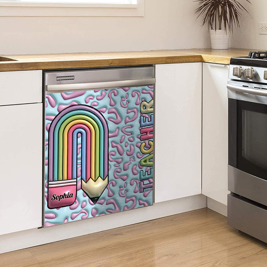 La vie d'enseignant - Housse de lave-vaisselle personnalisée pour enseignants