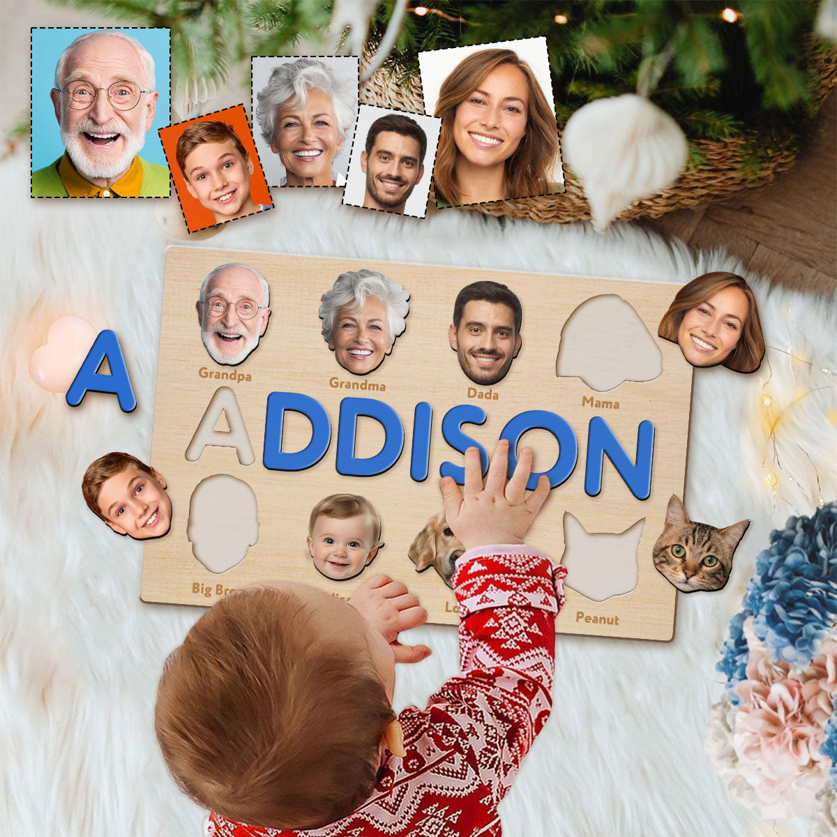 Family Puzzel - Personalized Kid Name Puzzle