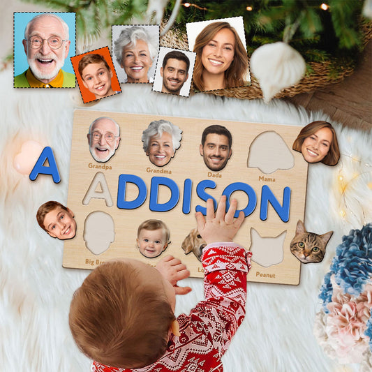 Family Puzzel - Personalized Kid Name Puzzle
