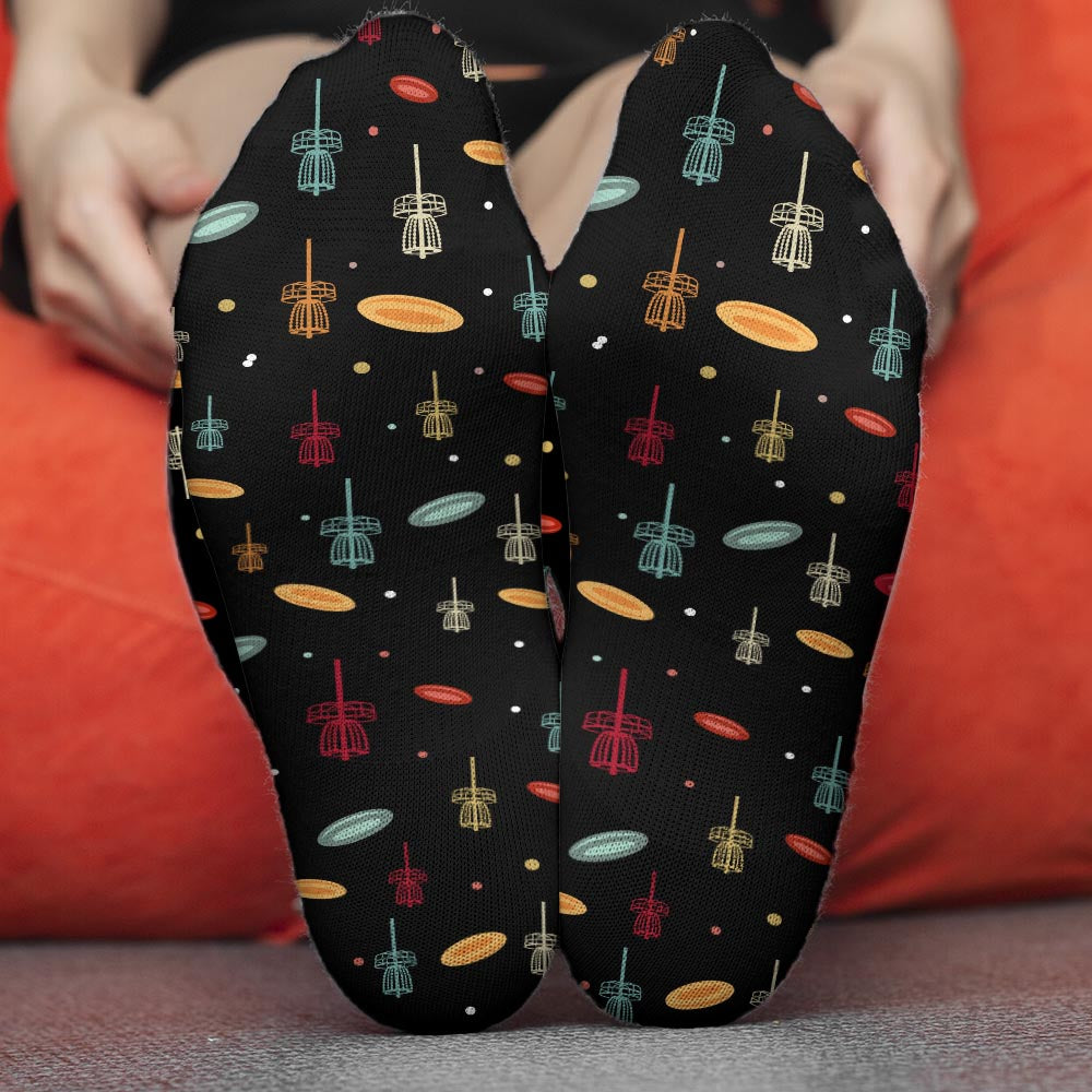Papa Disc - Cadeau de disc golf pour papa, grand-mère, grand-père, maman - Chaussettes personnalisées