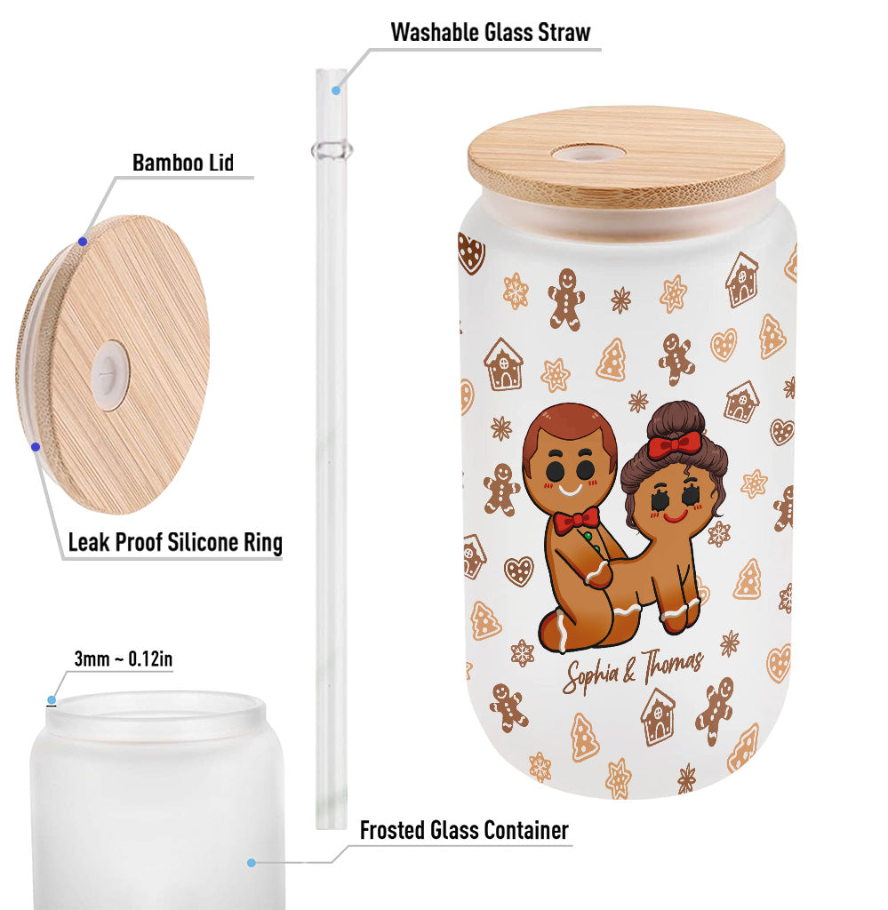 All I Need For Christmas - Personalized Couple Can Glass