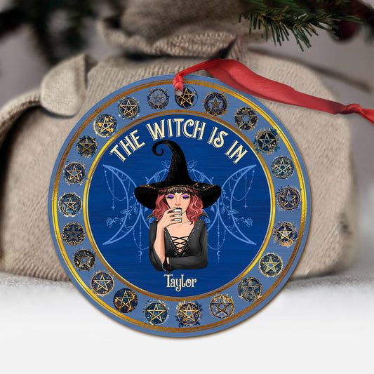 The Witch Is In - Personalized Witch Ornament