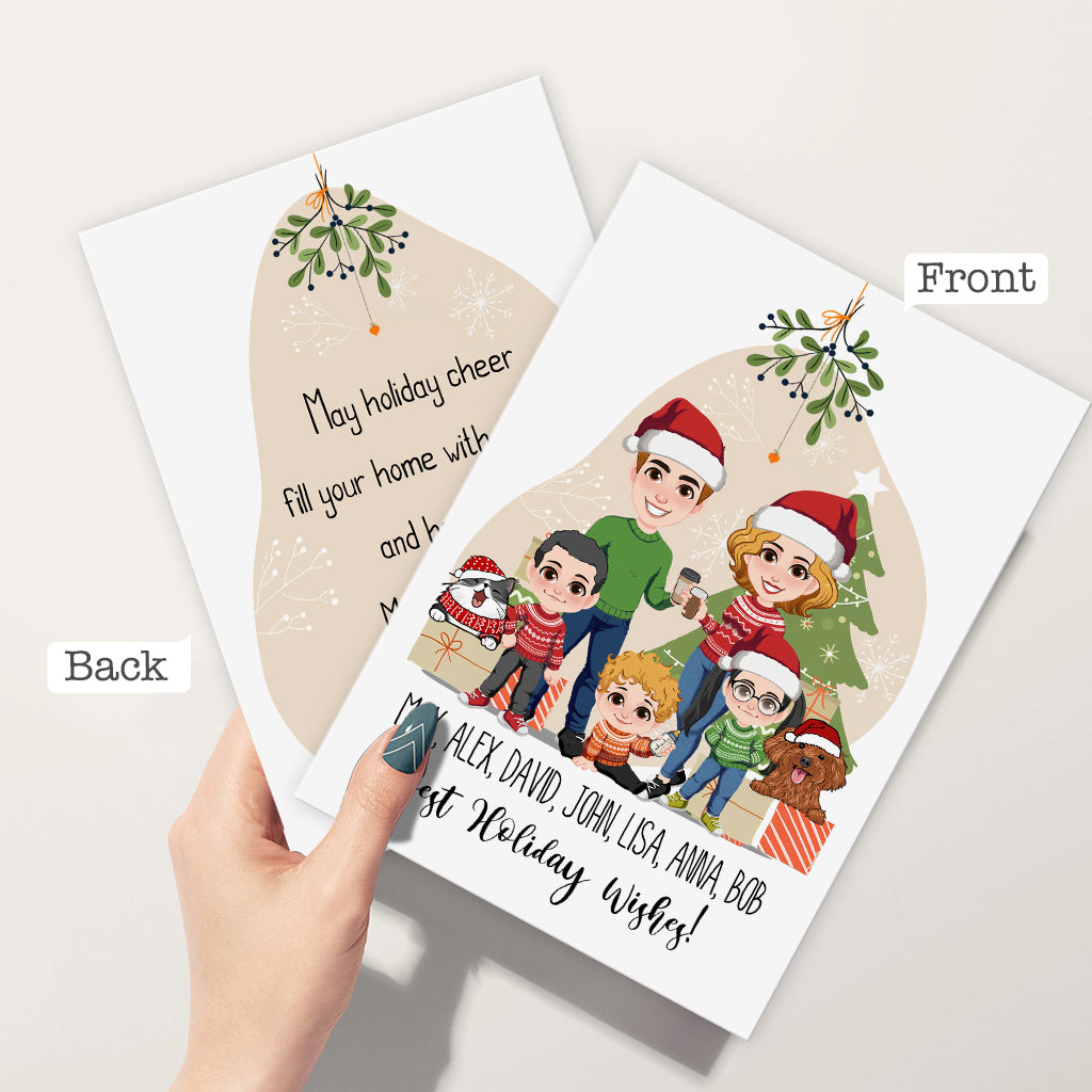 Family Christmas Card - Personalized Family Greeting Card