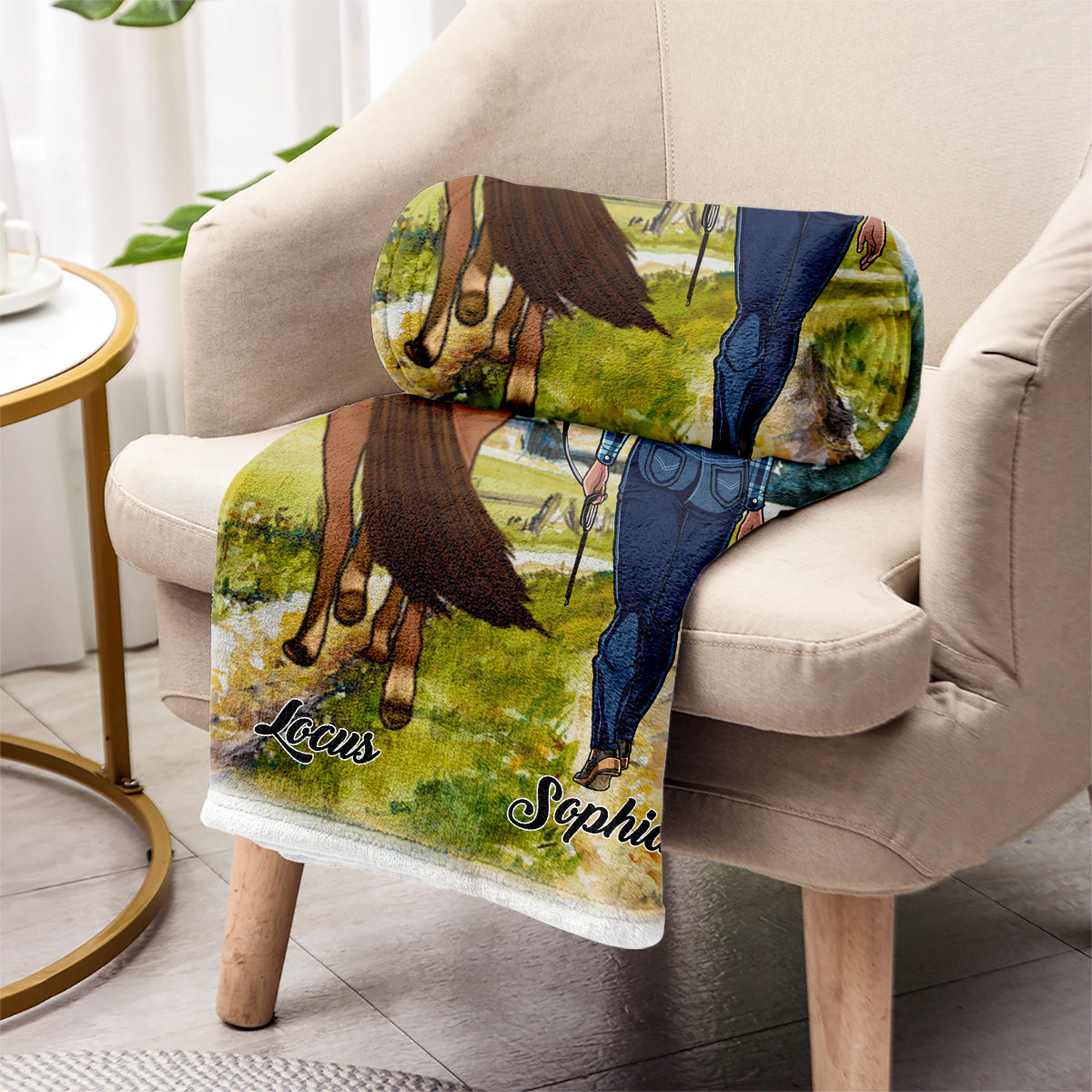 Just A Girl Who Loves Horses - Personalized Horse Blanket