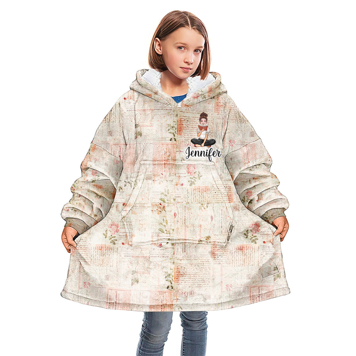 Just One More Chapter - Personalized Book Blanket Hoodie