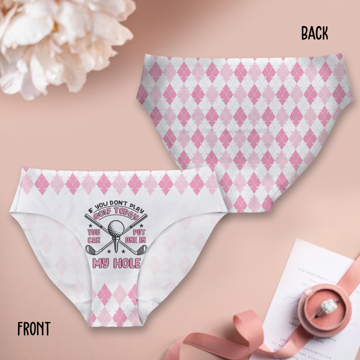 Wenn Sie kein Golf spielen – personalisierte Golf-Slips für Damen