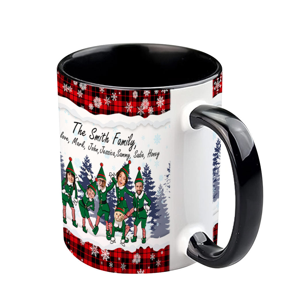 Merry Christmas - Personalized Family Accent Mug