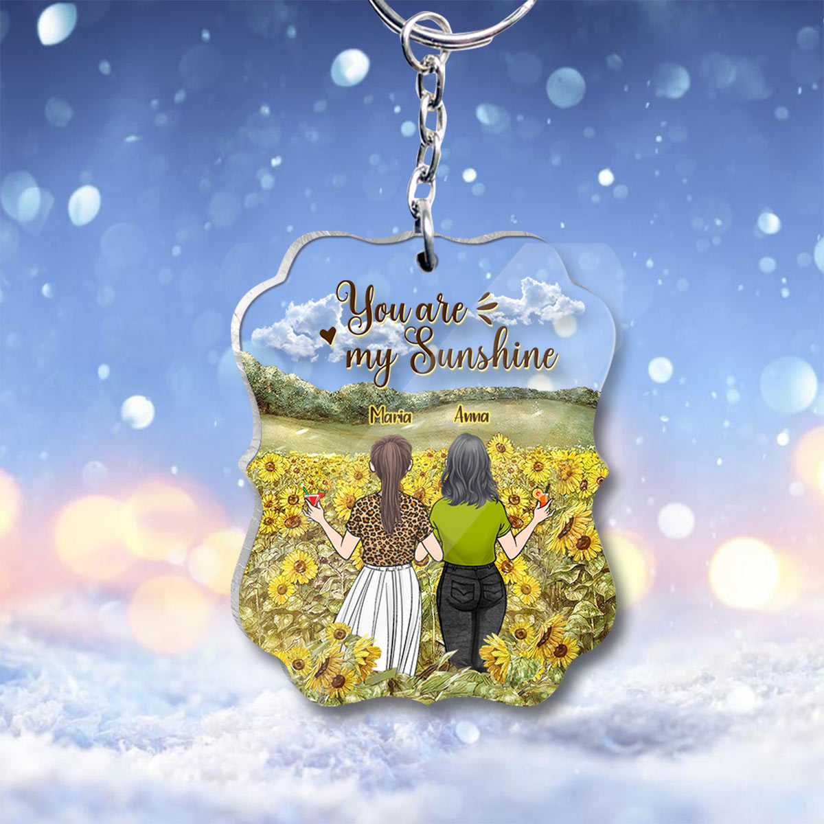 Bestie Forever - Bestie gift for sister - Personalized Keychain