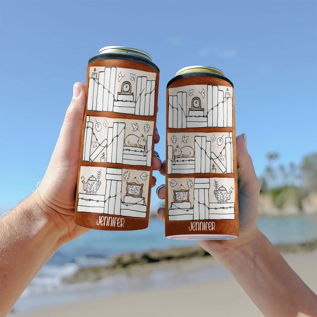 Four Seasons Reading Tracker - Personalized Book Can Cooler