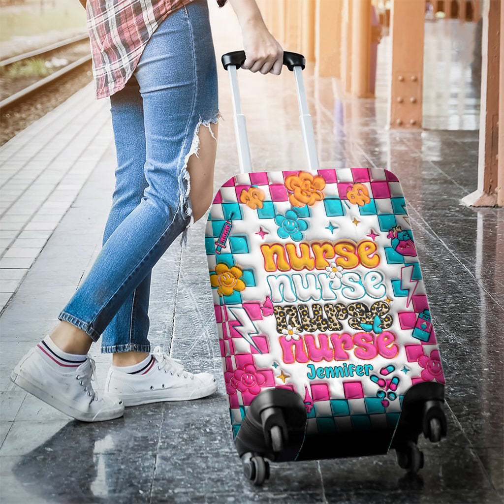 Nurse Life - Personalized Nurse Luggage Cover