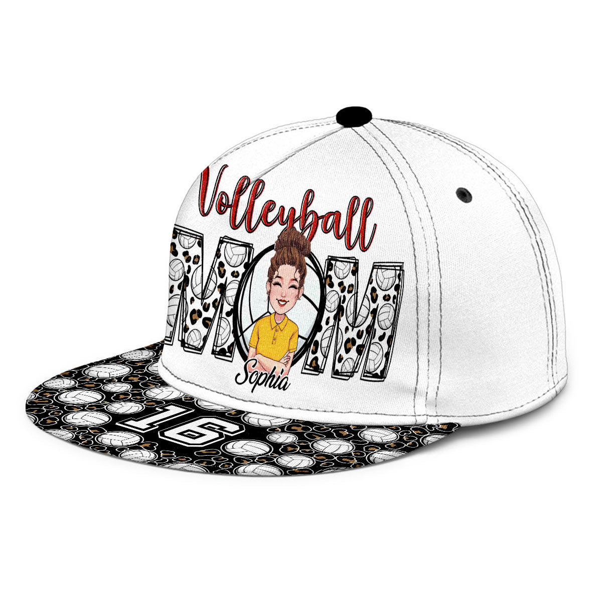 Volleyball Mom - Personalized Volleyball Snapback