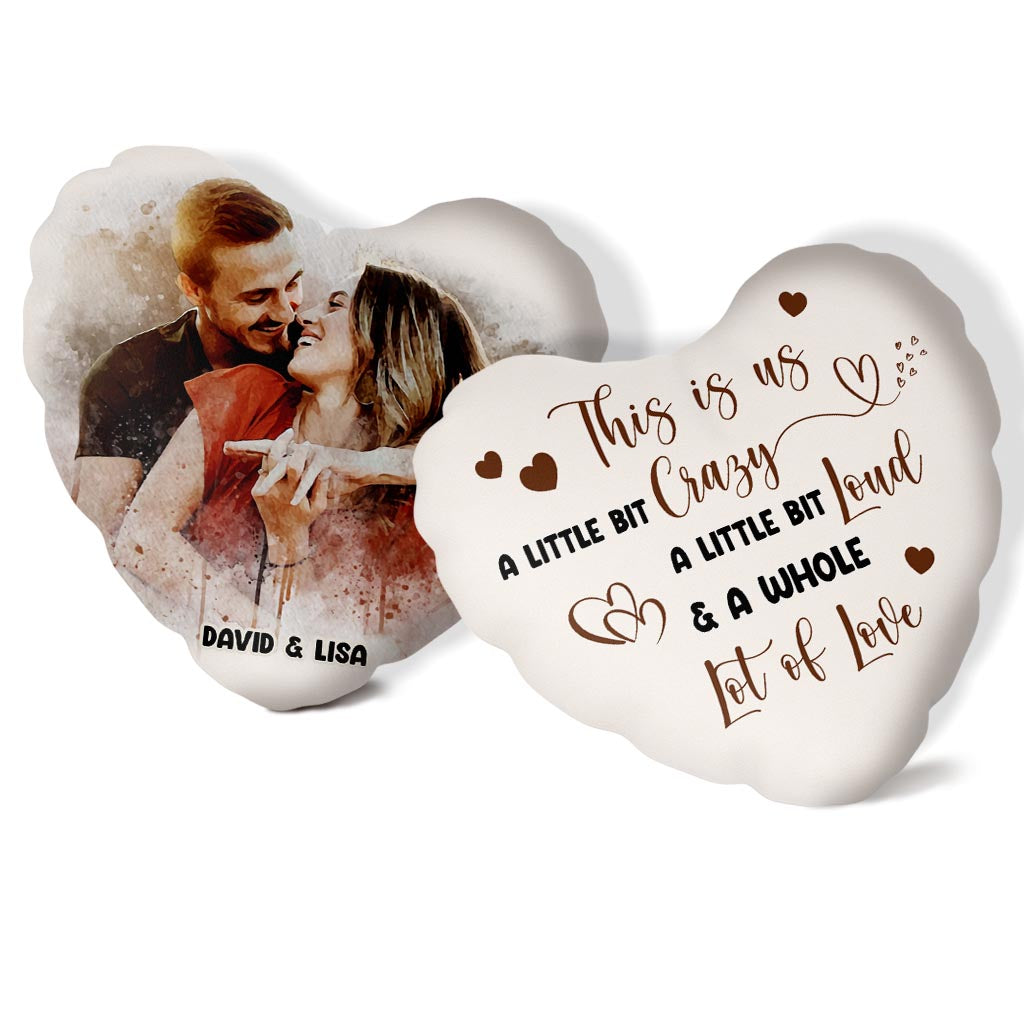 You & Me - Personalized Couple Shaped Pillow