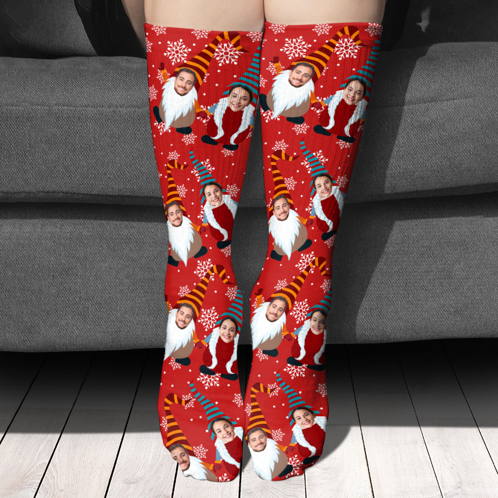 Merry Christmas - Personalized Couple Socks