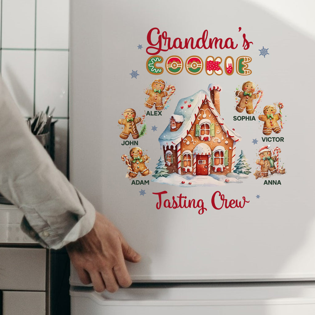 Grandma’s Cookies Tasting Crew - Personalized Grandma Decal Die Cut
