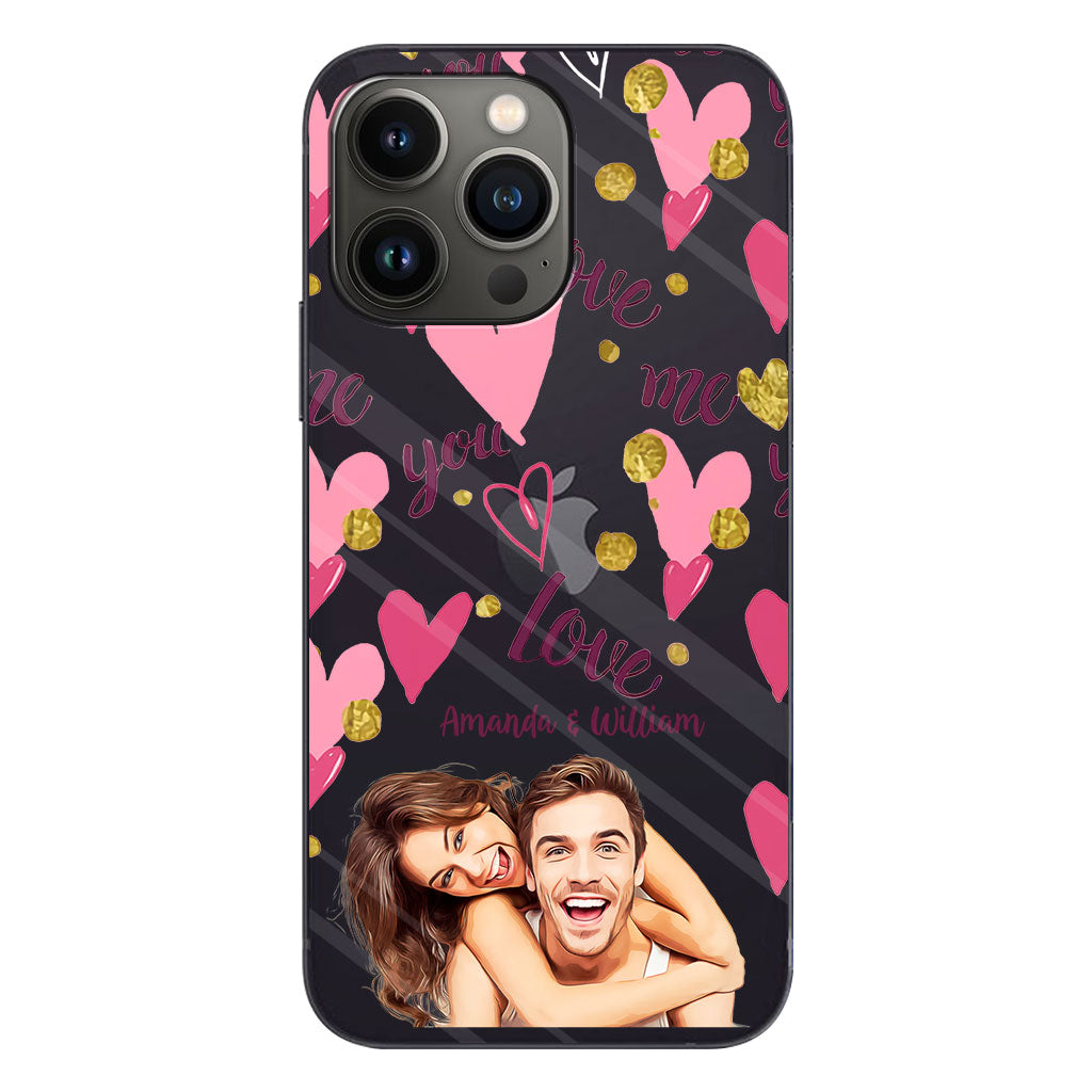 I'm Yours - Personalized Couple Clear Phone Case