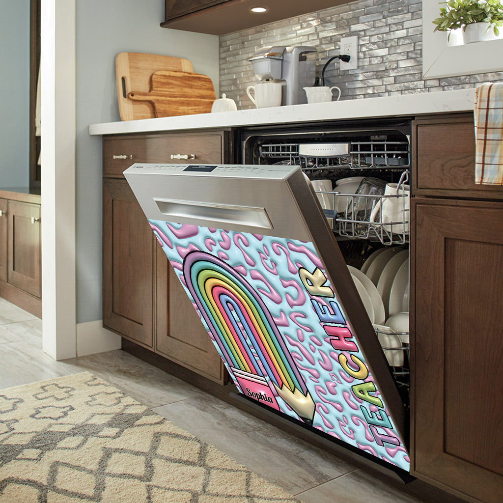 La vie d'enseignant - Housse de lave-vaisselle personnalisée pour enseignants
