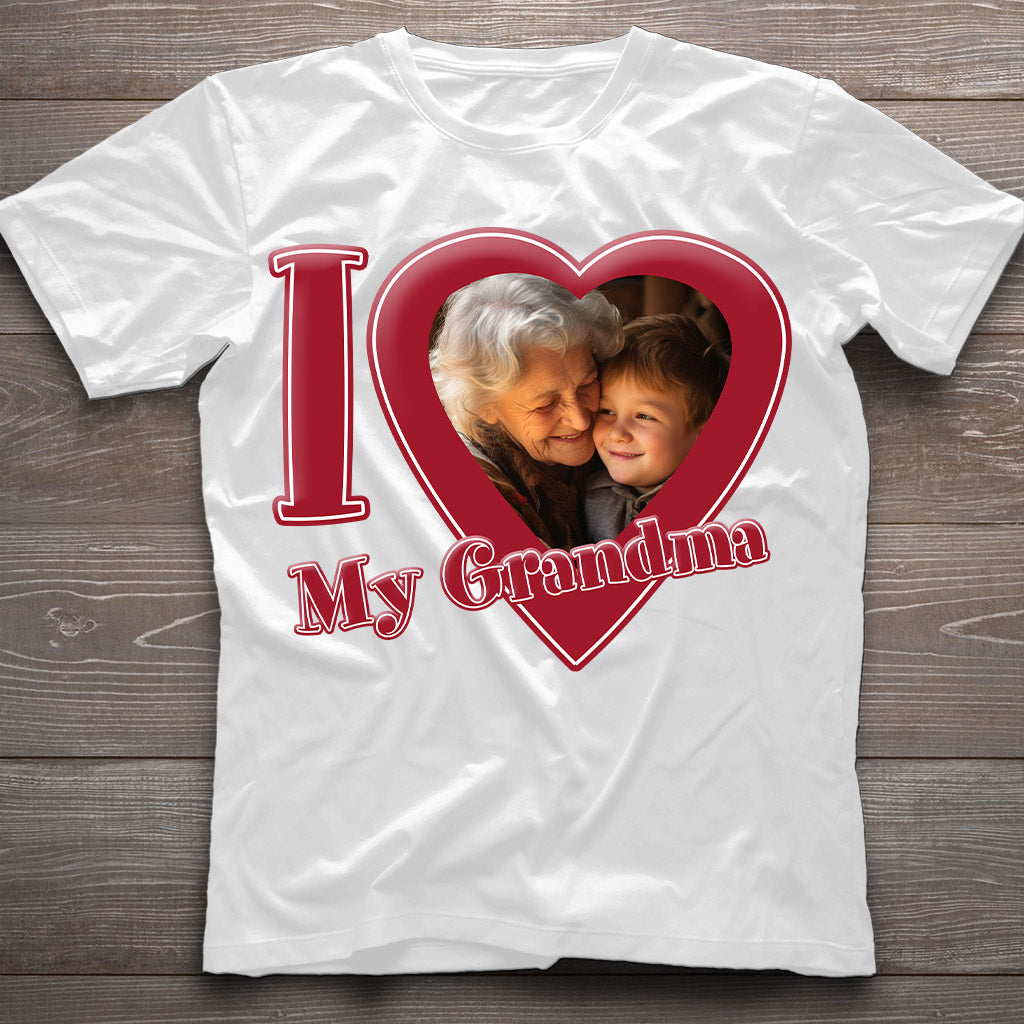 Ich liebe meine Oma/Nana/Mama... - Personalisiertes Oma-T-Shirt und Hoodie