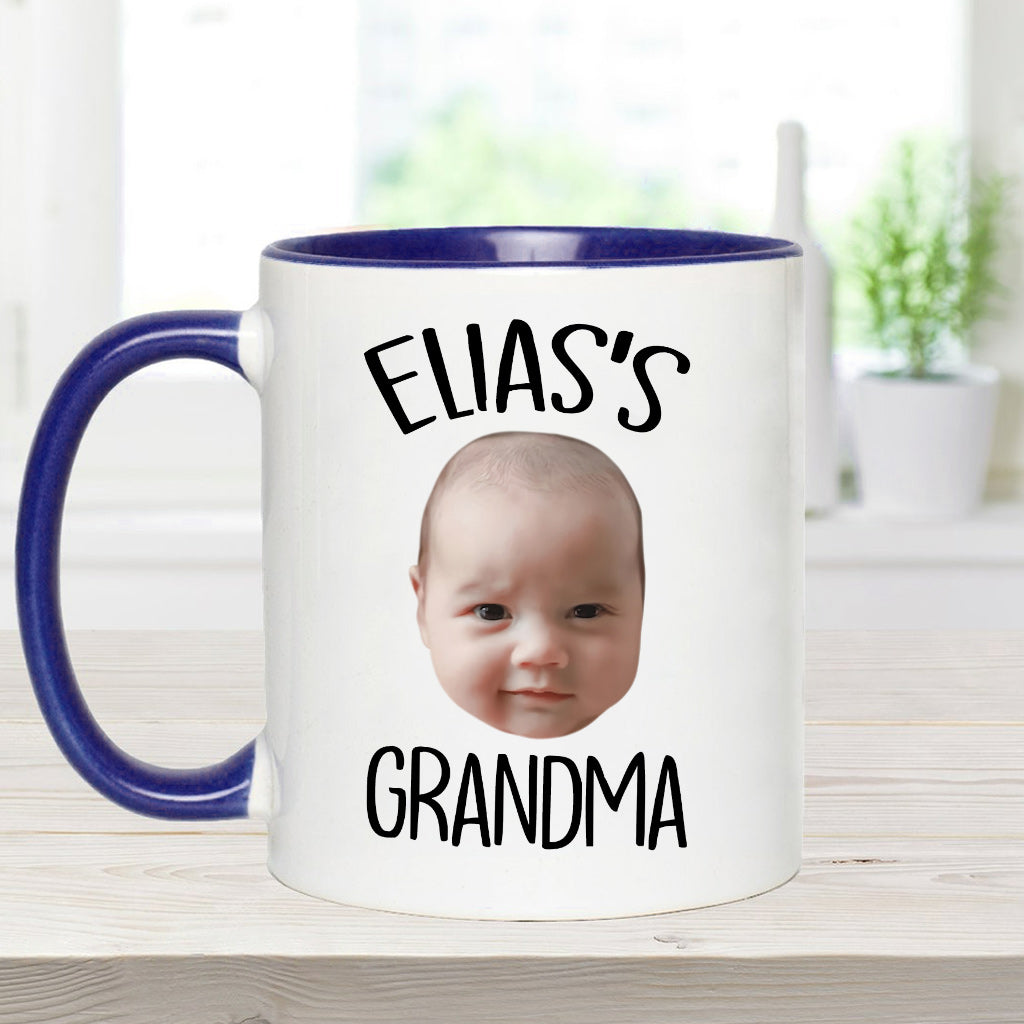 Custom Baby/Kid Face - Personalized Newborn Accent Mug