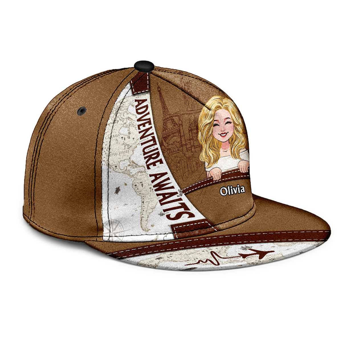 Adventure Awaits - Personalized Travelling Snapback