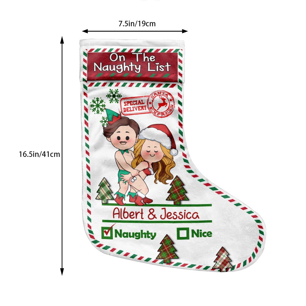 North Pole Mail Service - Personalized Couple Christmas Stockings