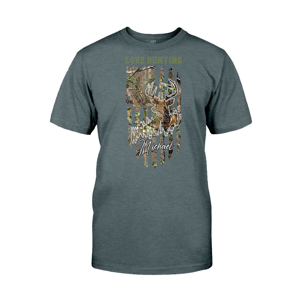 J'adore la chasse - T-shirt et sweat à capuche personnalisés sur le thème de la chasse