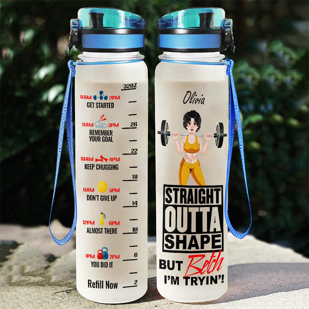 Das Leben ist besser mit Sport – Personalisierte Fitness-Wasserflasche mit Tracker