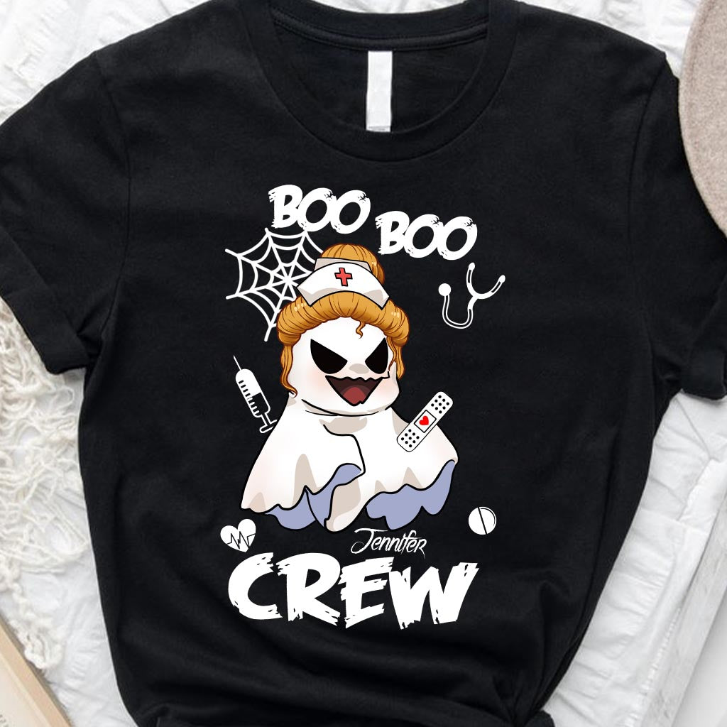 Boo Boo Crew - Personalized Nurse T-shirt And Hoodie