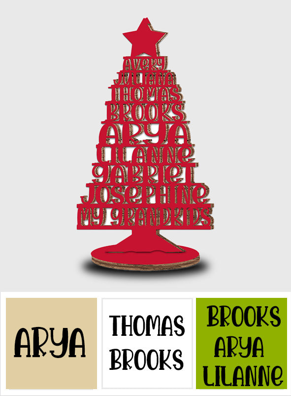 Mes petits-enfants - Cadeau pour grand-mère - Plaque en bois personnalisée à poser