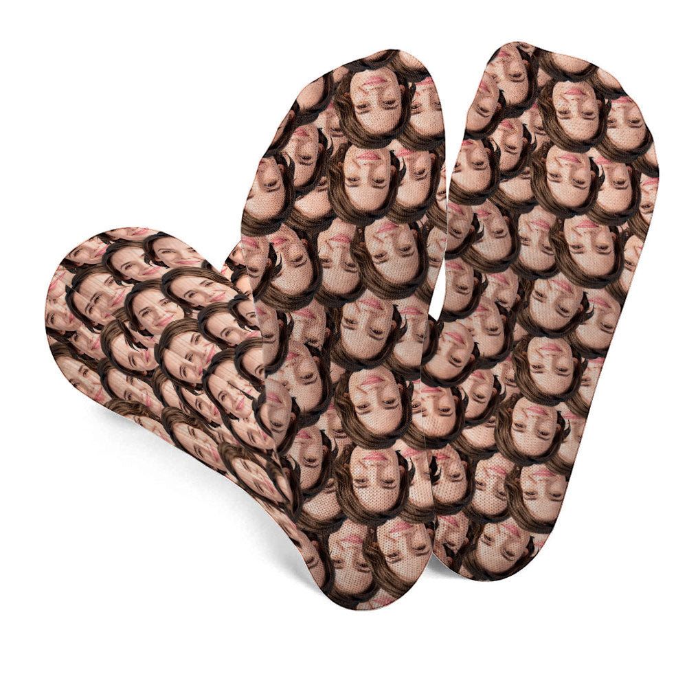 Chaussettes personnalisées pour belle-mère avec visage imprimé -