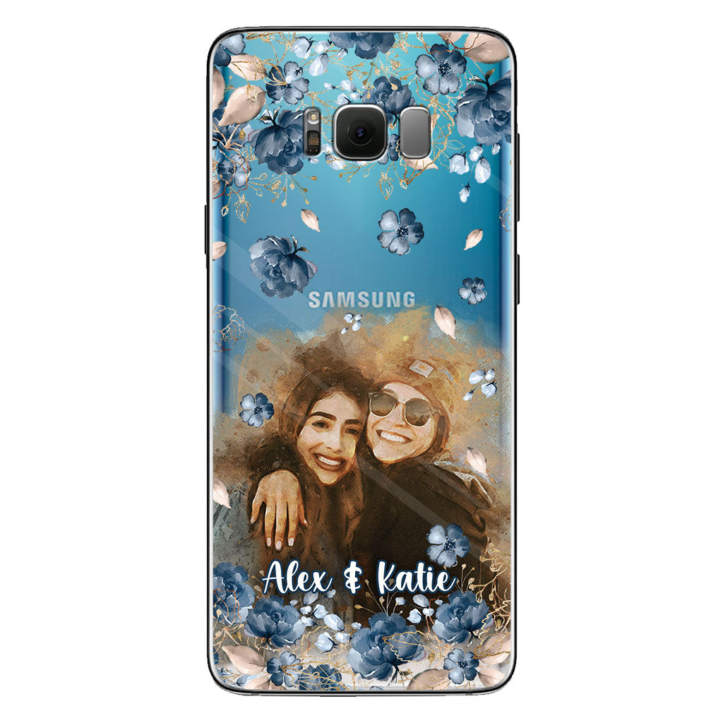 Bestie Matching Phone Case - Personalized Bestie Clear Phone Case