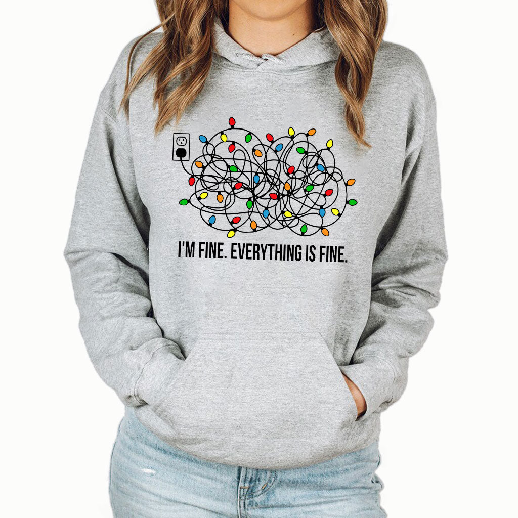 I'm Fine - Christmas T-shirt And Hoodie