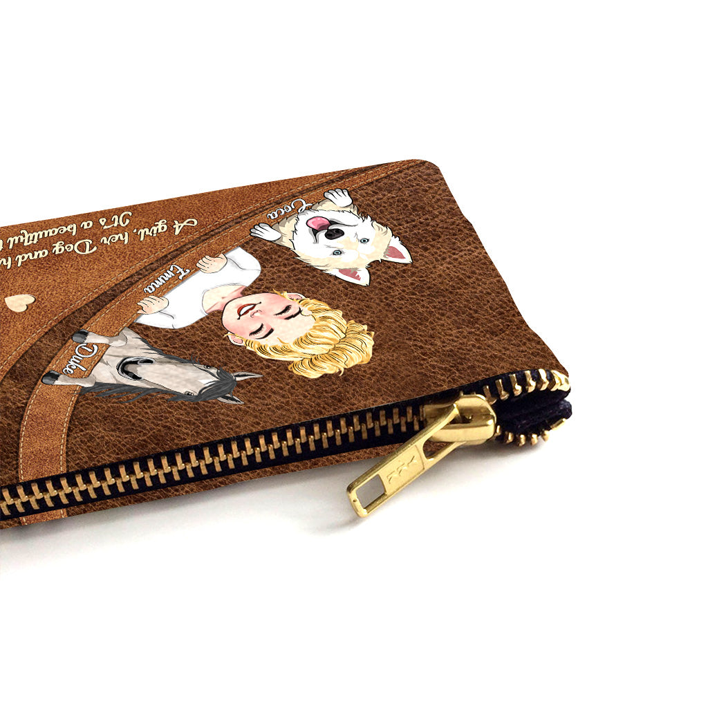 What A Beautiful Thing - Horse gift for dog lover, cat lover - Personalized Pouch