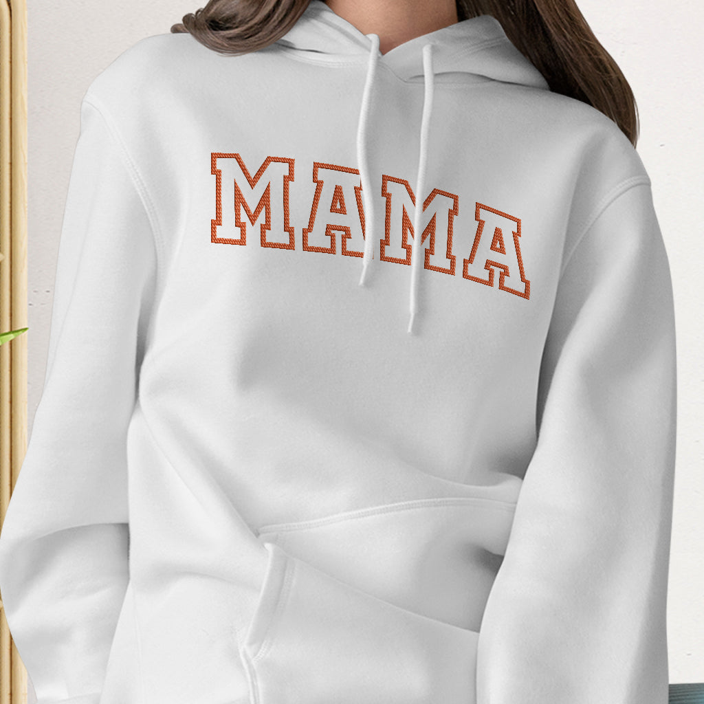 Custom Name - Personalized Mother Embroidered Hoodie