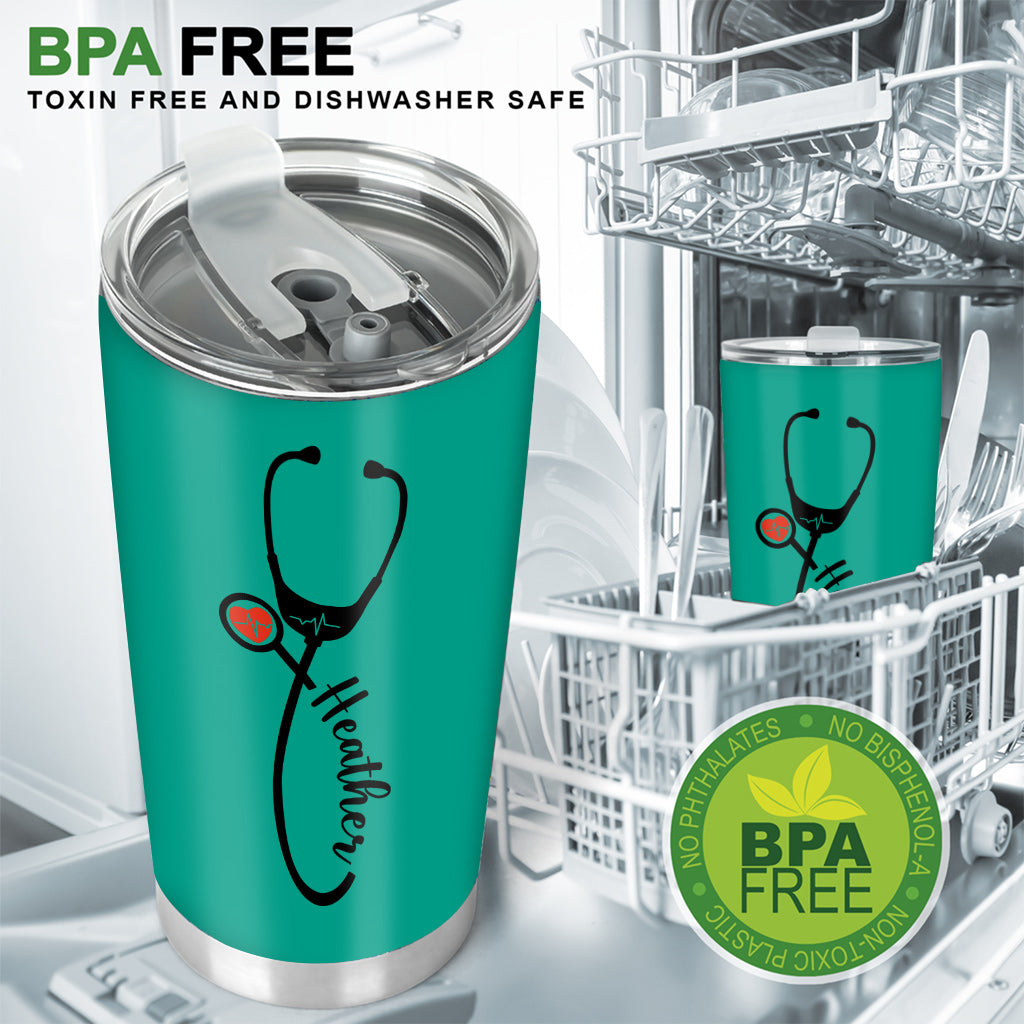 Nurse Stethoscope - Personalized Nurse Tumbler