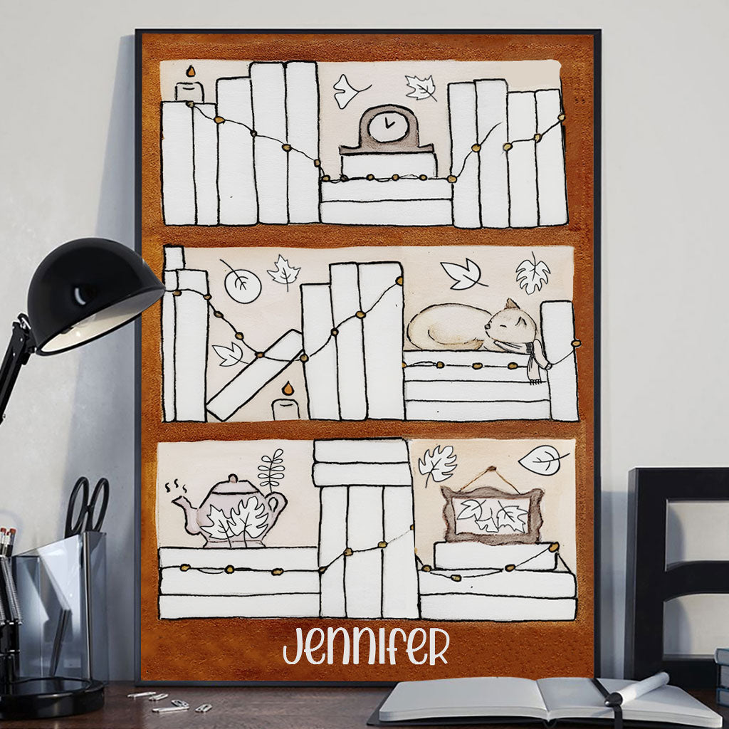 Four Seasons Reading Tracker - Personalized Book Canvas And Poster