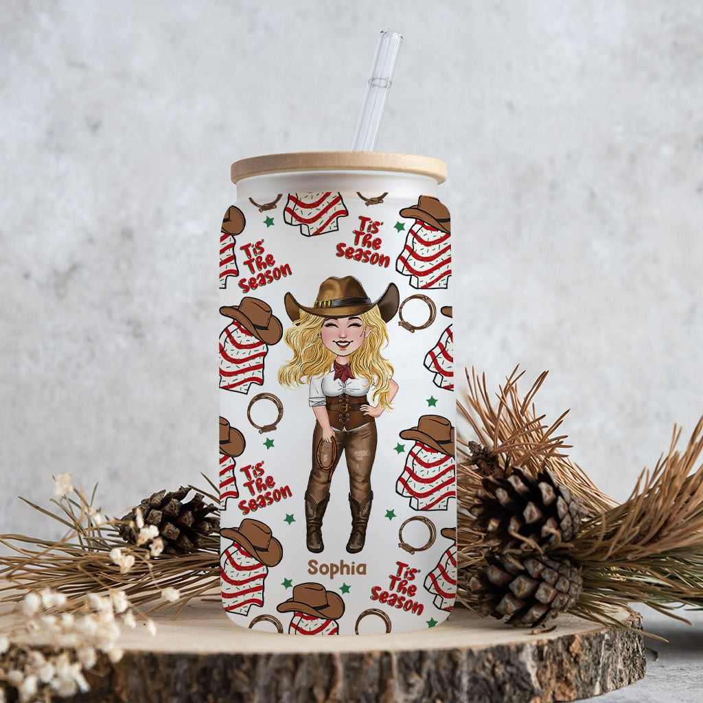 Tis The Season - Personalized Horse Can Glass