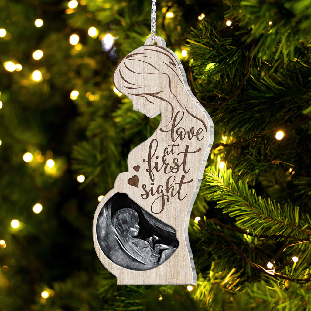 Signe du coup de foudre - Ornement de grossesse personnalisé