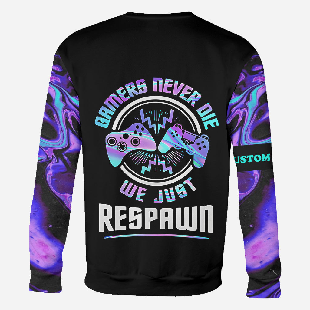 We Just Respawn - Personalized Video Game All Over Shirt