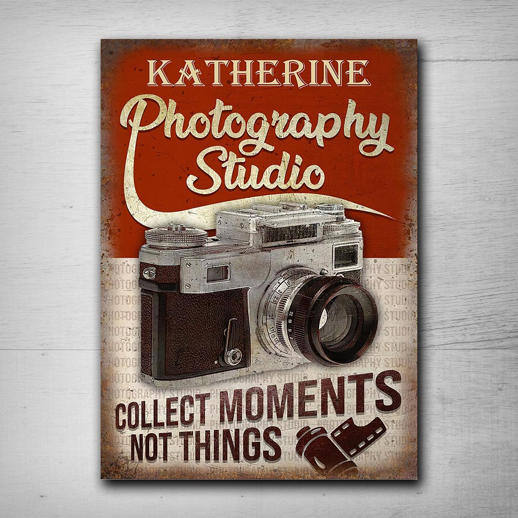 Photography Studio - Personalized Photography Rectangle Metal Sign