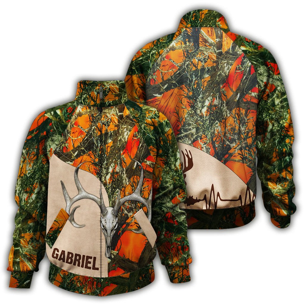 Passionné de chasse - Veste de chasse zippée personnalisée