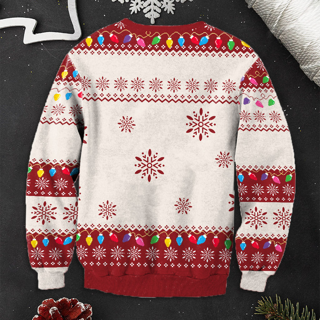 Eating Cookies For Two - Personalized Pregnancy Ugly Sweater