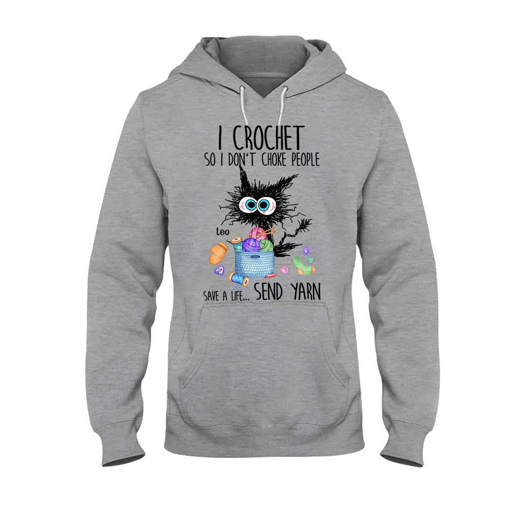Je fais du crochet pour ne pas étrangler les gens - T-shirt et sweat à capuche personnalisés pour crocheteurs