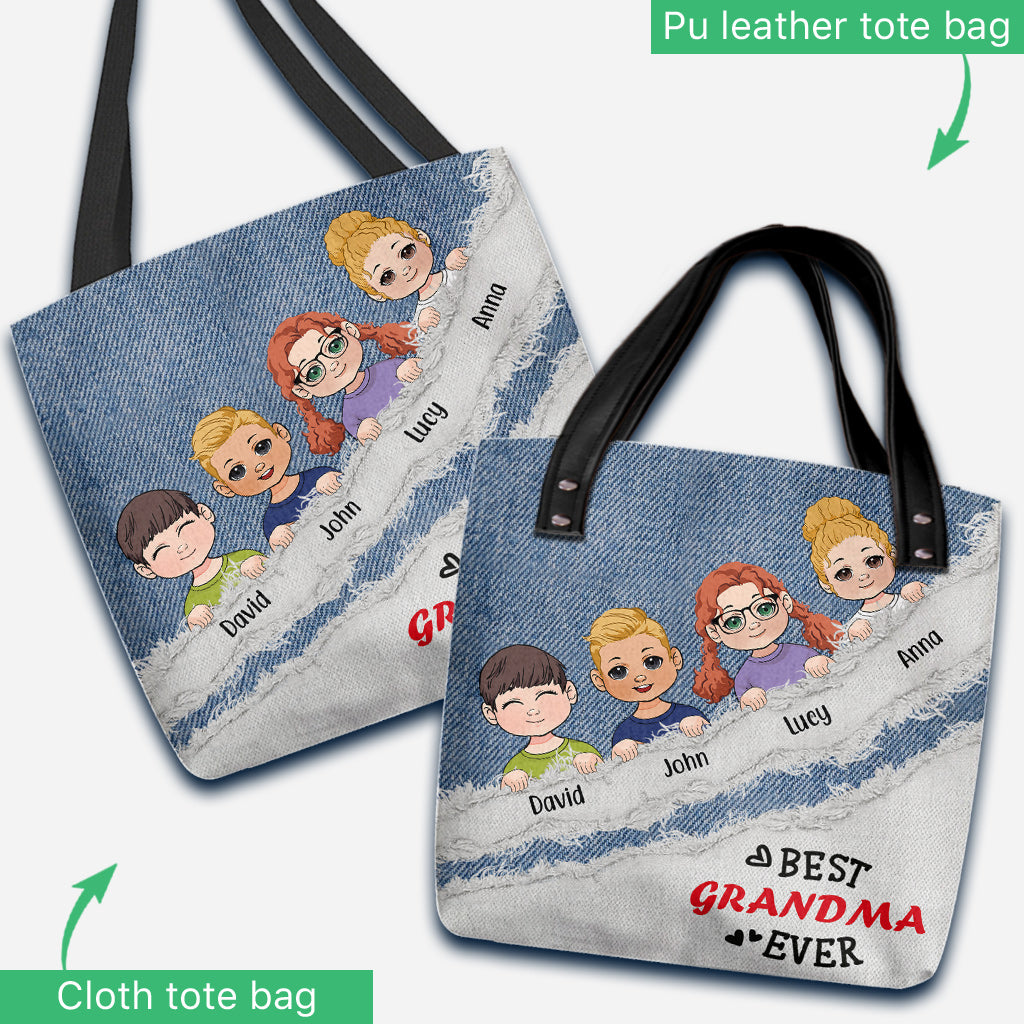 Best Grandma Ever - Personalized Grandma Tote Bag