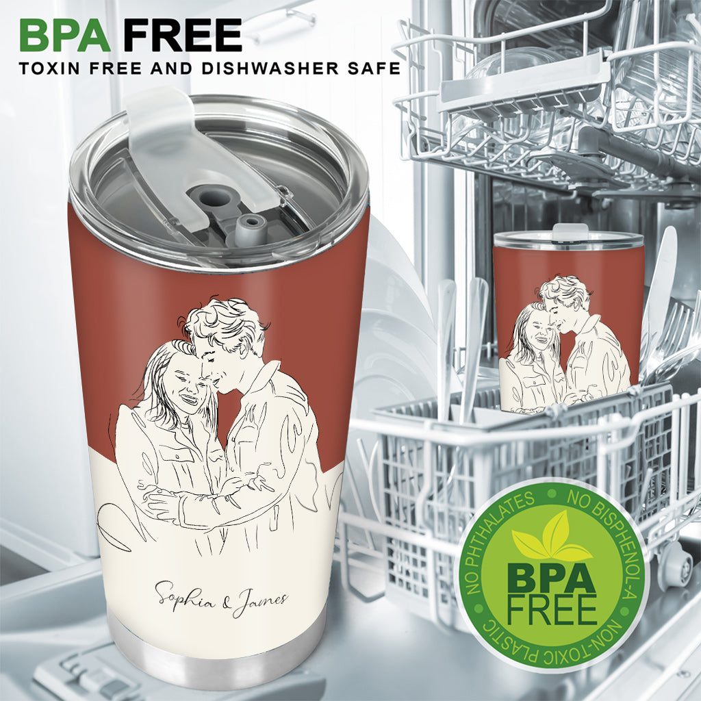 I'm Yours - Personalized Couple Tumbler