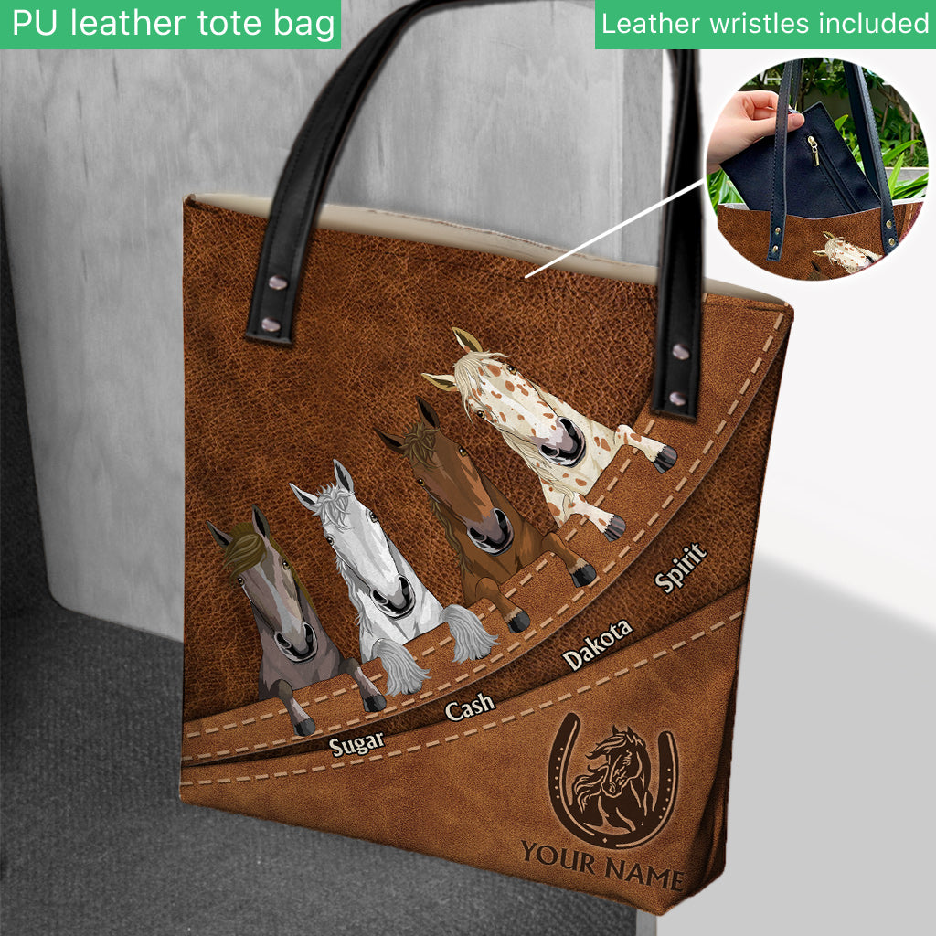 Love Horse - Personalized Horse Tote Bag