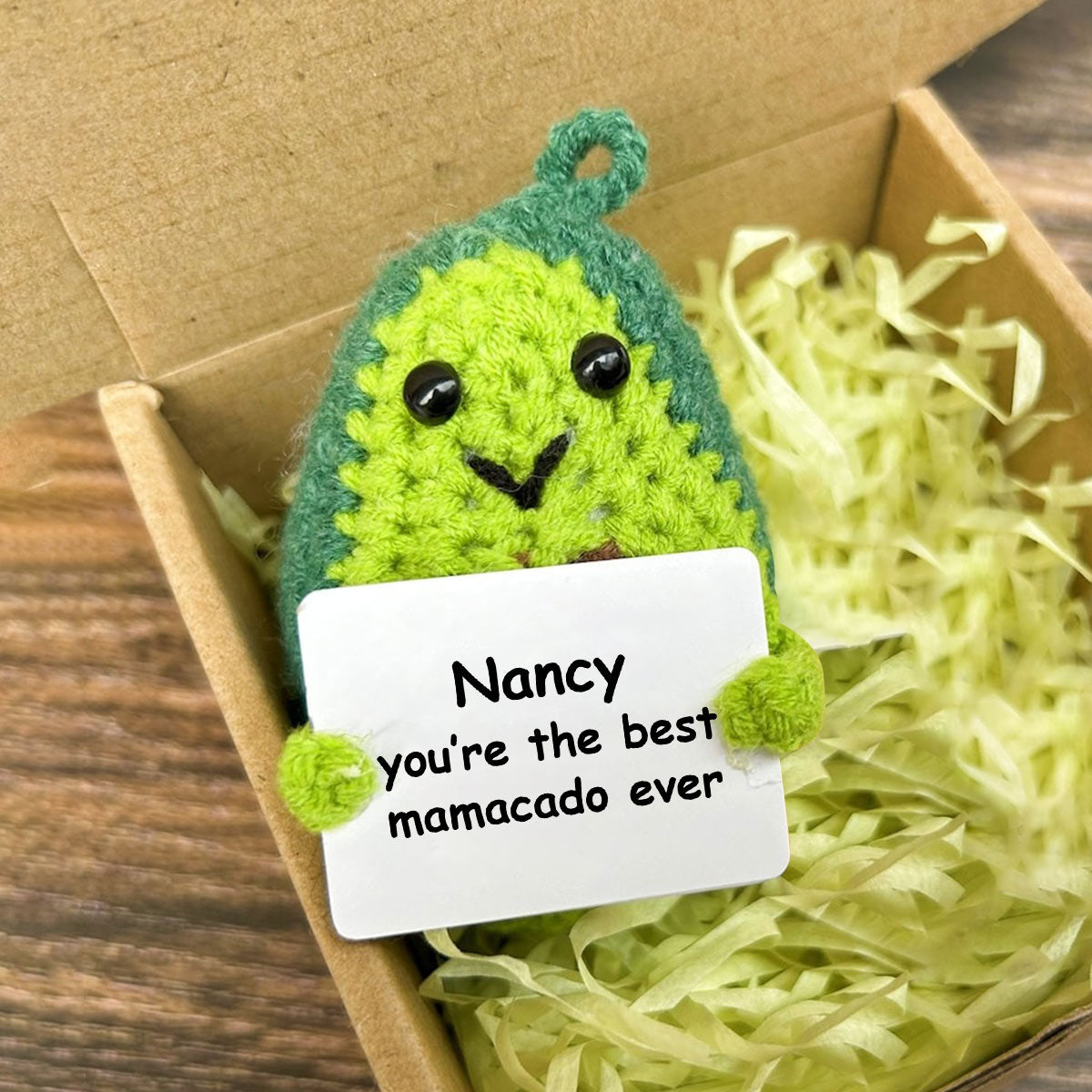 Best Mamacado Ever - Personalized Pregnancy Hand Knitted Figurine