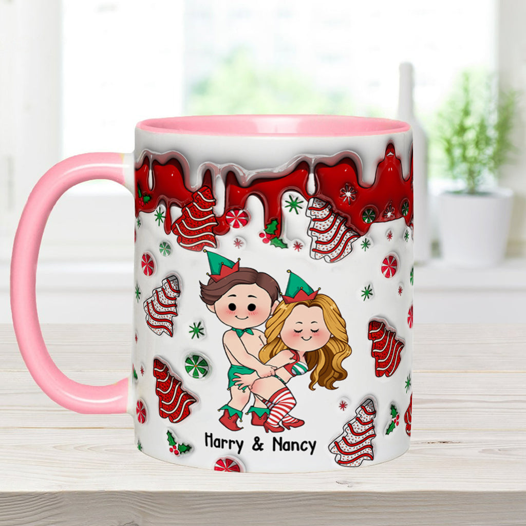 Jingle Balls & Tinsel Tits - Personalized Couple Accent Mug