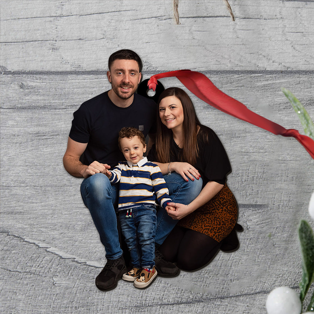 Custom Family Photo Mother And Daughter - Personalized Mother Ornament