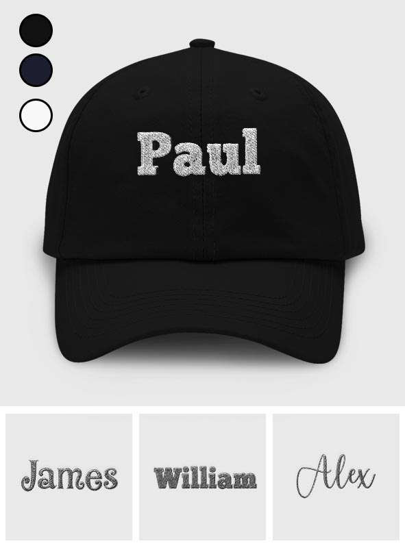 Custom Name - Personalized Kid Embroidered Classic Cap