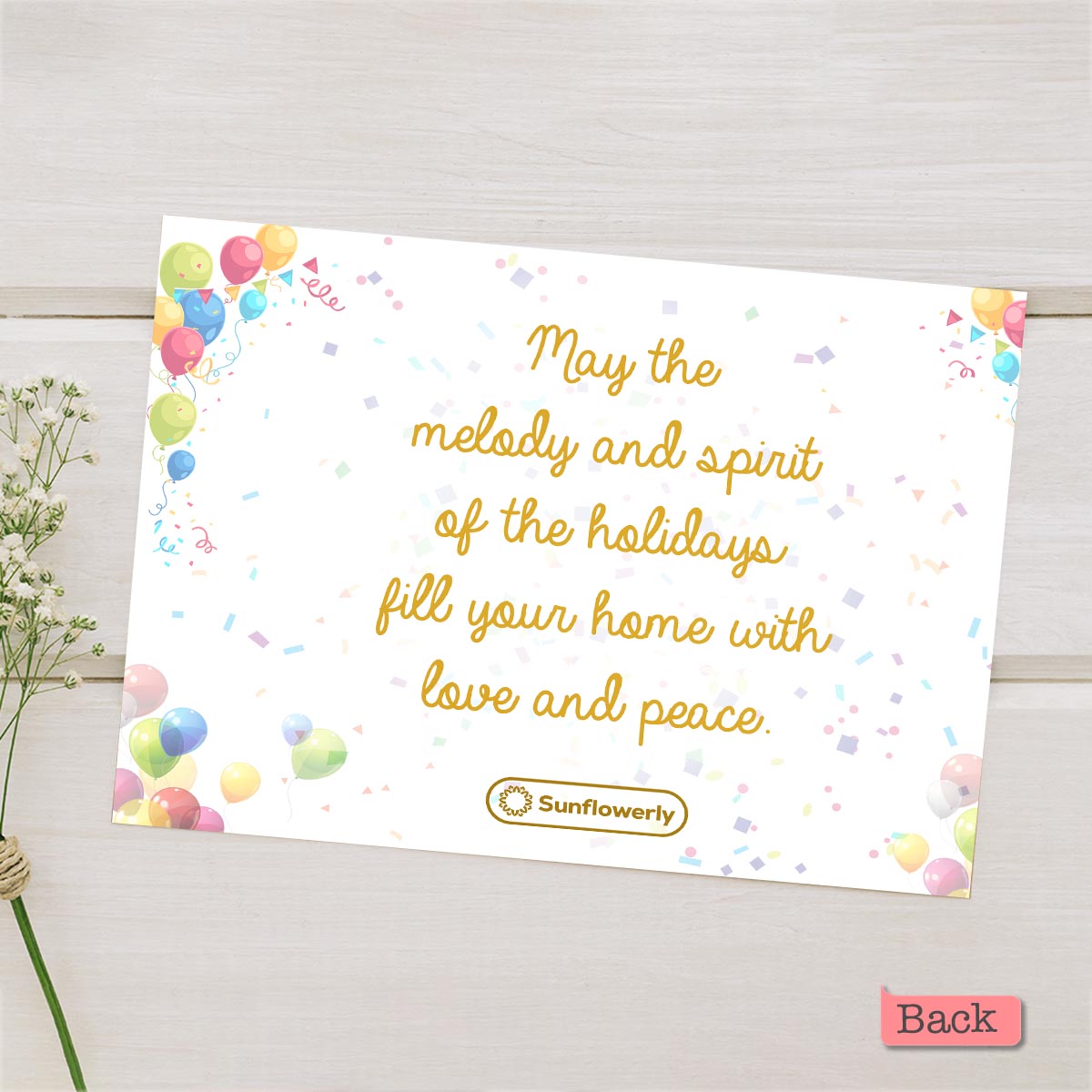 Birthday Balloon With Personlized Portrait - Personalized Greeting Card